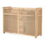 Bureau de réception rectangulaire en bois manufacturé Farmhouse-1554442451