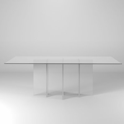 May Glass Top Dining Table