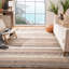 Striped Hand Woven Area Rug-2114761509
