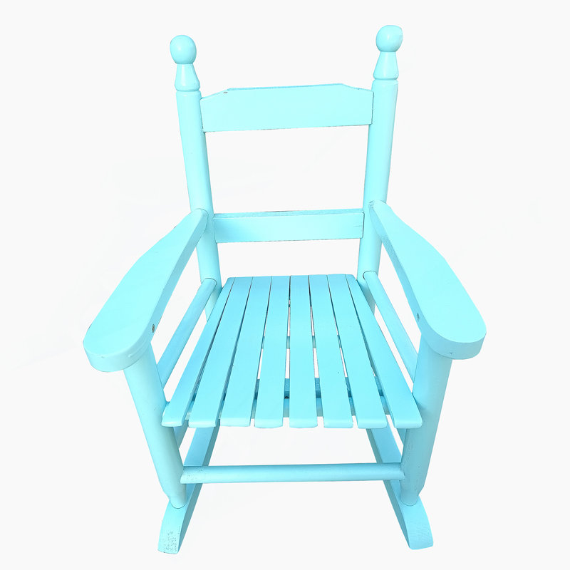 Chaise berçante intérieure ou extérieure, Bleu clair