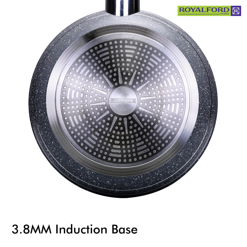 Aluminum Non-Stick Frying Pan, 28 cm, Grey