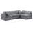 Itala Velvet L-Shaped Sectional Reversible-99044674
