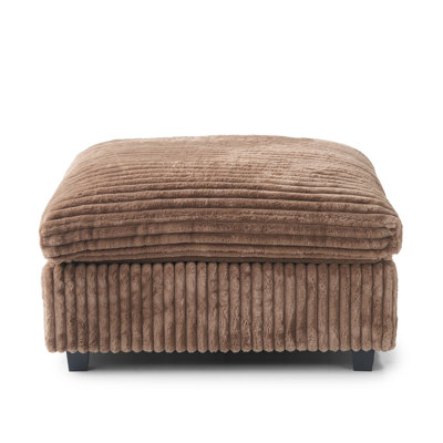 Canapé modulaire rembourré avec repose-pieds
