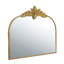Miroir mural arqué avec cadre en métal doré, miroir mural pour le couloir de la chambre à coucher du salon-1070965744