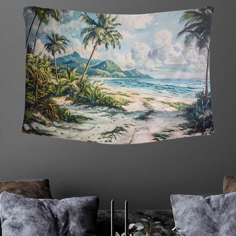 Tapisserie en microfibre, H 68 po x l 80 po