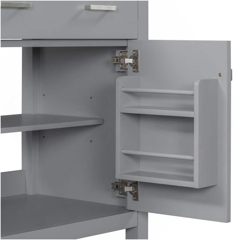 Ensemble de meuble-lavabo moderne 60 po gris avec lavabos doubles (séparés), lavabos doubles en céramique, tablette réglable, portes à fermeture en douceur et tiroir rabattable - Solution de salle de bain moderne pour salles de bain spacieuses