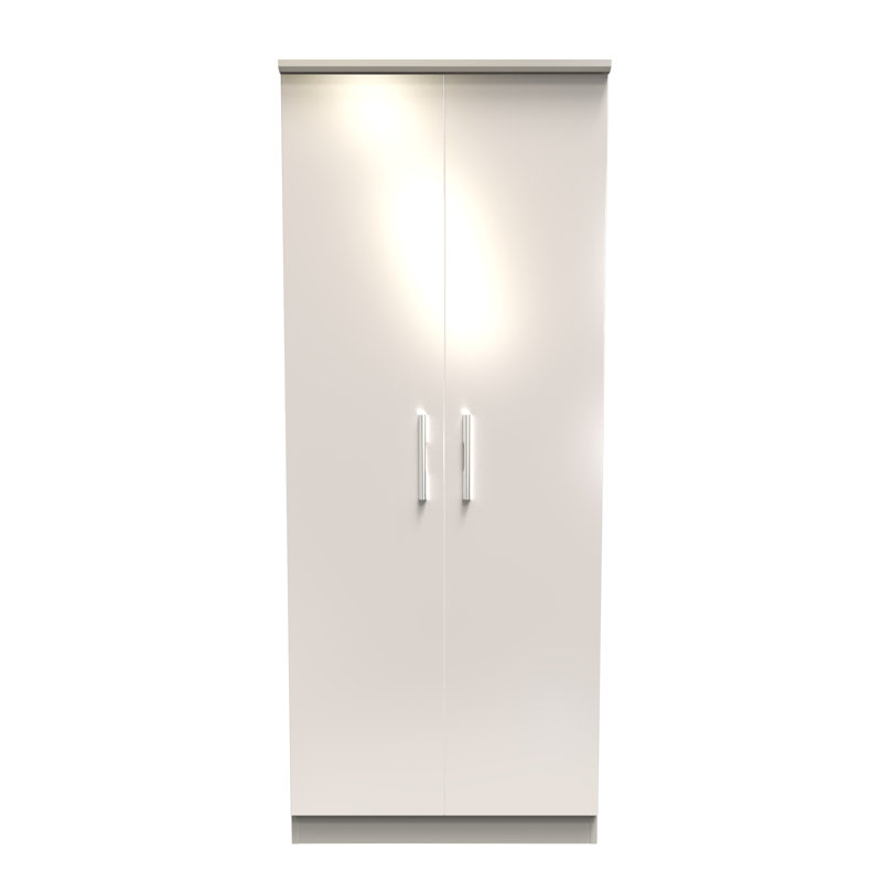 Knightsbridge 2 Door Wardrobe in Kashmir Gloss & Kashmir (Ready Assembled)
