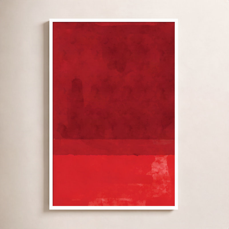 «Minimal Watercolor # 2» par Jay Stanley, impression sur bois encadrée, H 41 po x l 28 po, Blanc