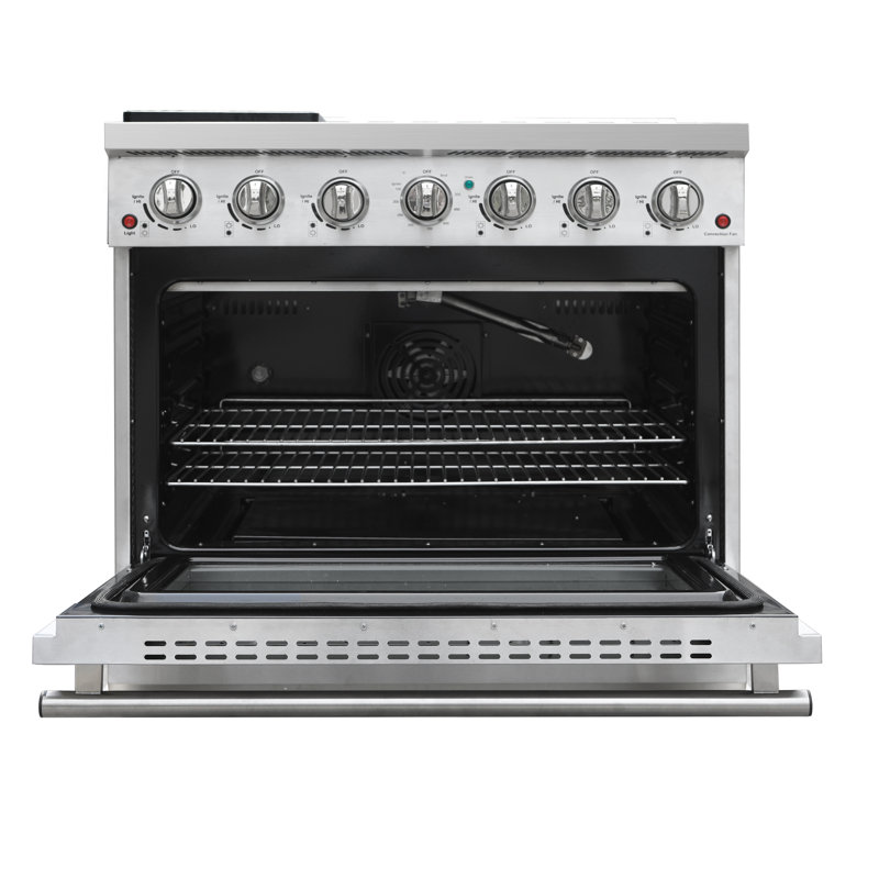 Cuisinière au gaz 30 po / 36 po Duro Kitchen, 6 brûleurs, 5,5 pieds cubes