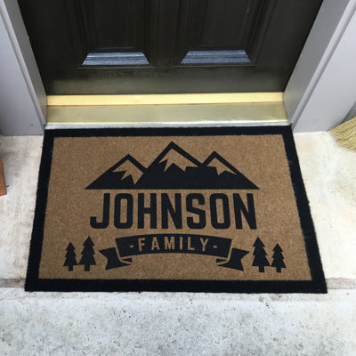 Kyree Personalizable Non-Slip No Pattern Doormat