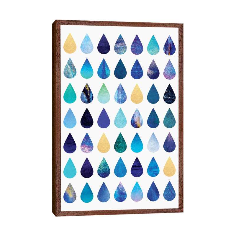 Rain - Floater Frame Print on Canvas, Brown Framed, 101.6 cm H x 66.04 cm W