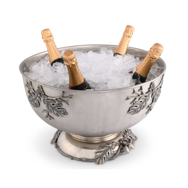 Majestic Forest Pewter Punch Bowl