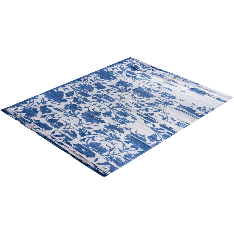 Overdyed One-of-a-Kind Rectangle 8'1" X 10'1" Hand Knotted Area Rug