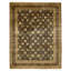 Hand Knotted Wool Area Rug in Black