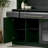 Black Light-Luxury 63-Inch Coffee Bar Cabinet — Featuring Multiple Drawers And Compartments, Built-In Power Outlets, Towel Rack, And Adjustable Shelves.