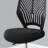 Black Mesh Black Metal Juvenile Office Chair, Adjustable Height, Swivel, Ergonomic, Computer Desk Work, Contemporary Modern