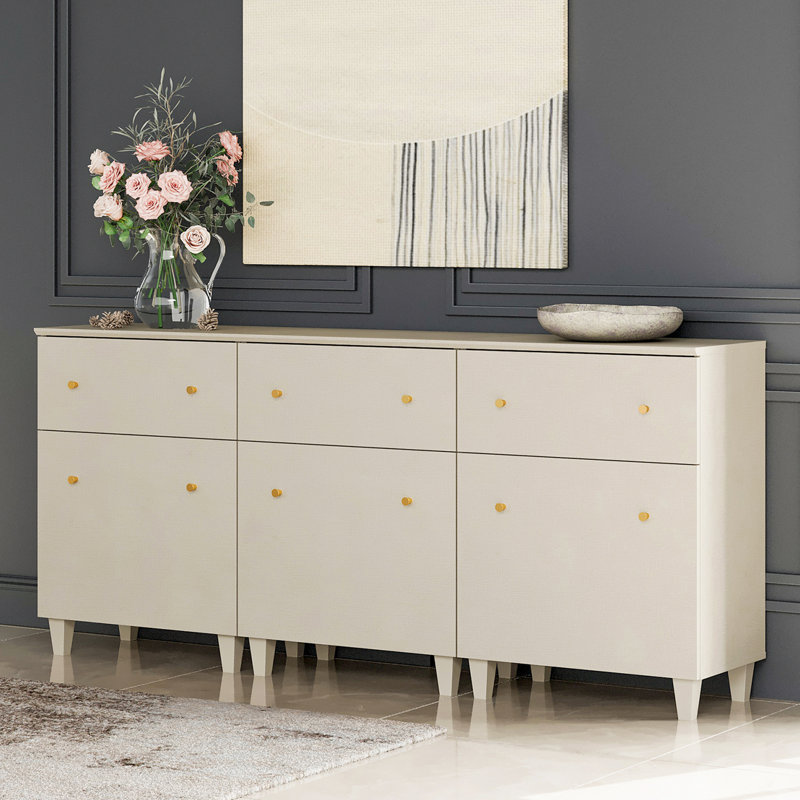 Buffet décoratif Lysiane, Beige