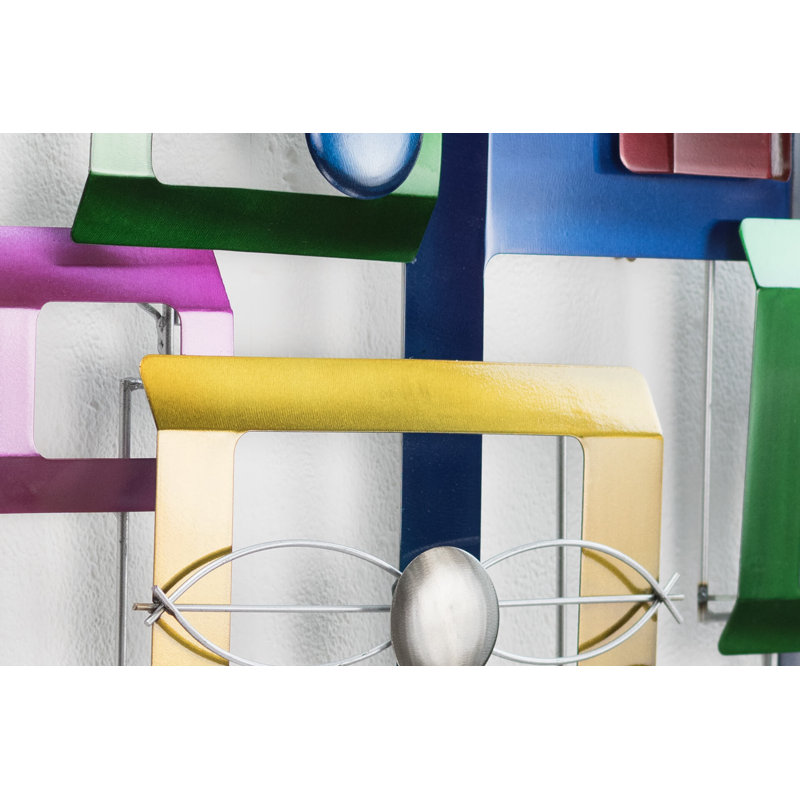 Handmade Modern Abstract Wall Decor on Metal