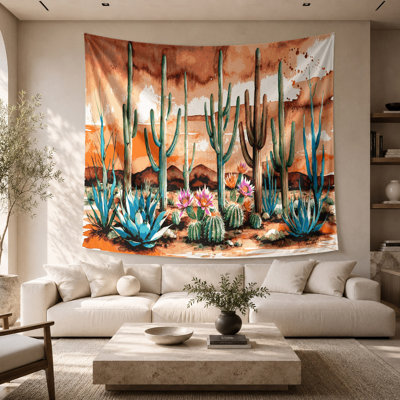 Southwestern Landscapes Desert Flora 100 Wall Tapestry