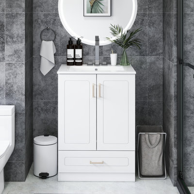 Meuble-lavabo simple 24,17 po avec comptoir d'évier