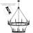 Margee 20 - Light Dimmable Wagon Wheel Chandelier