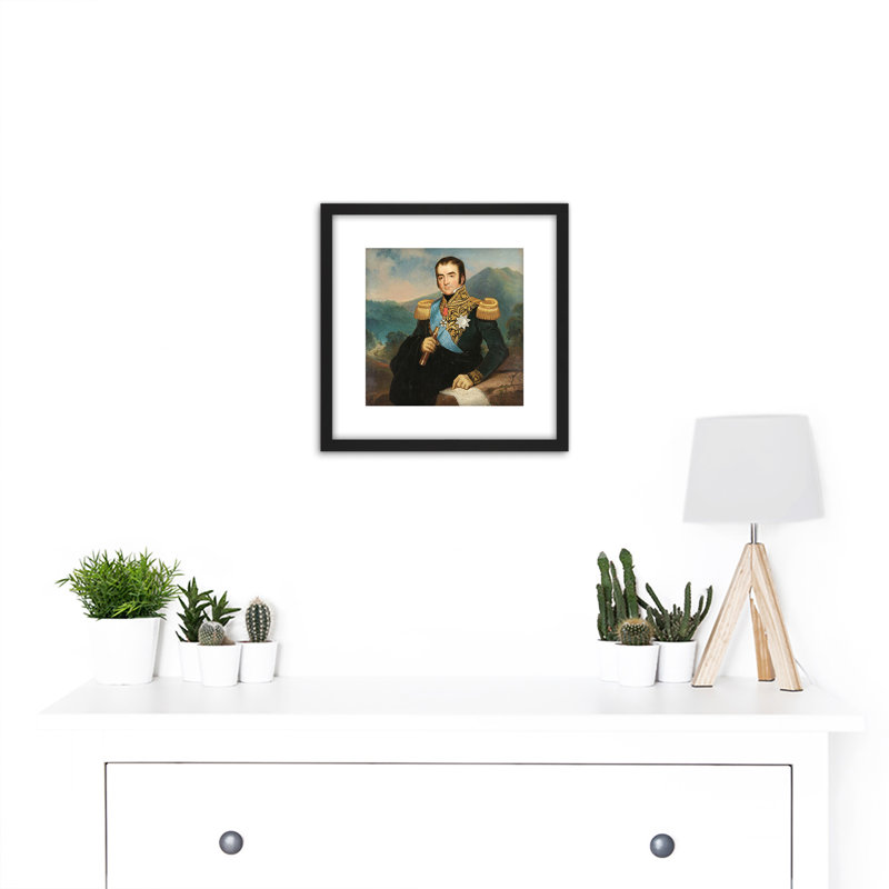 Saleh Posthumous Portrait Herman Willem Daendels - Single Picture Frame Painting