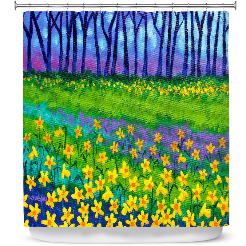 Rideau de douche simple spring daffs ii