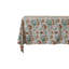 Cotton Printed Tablecloth With Woodland Flora And Fauna Pattern