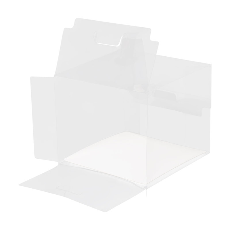 Set Of 50 Clear Cake Boxes Rectangle Cake Carrier Cake Carrier Box