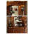 American-style Premium Brown Rectangular Solid Wood Wine Racks-1229581115