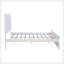 Grand lit traditionnel en bois, blanc-1107987859