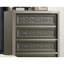Contemporary Style Chest 1Pc 5-Drawers Bracket Feet Leaf Pattern Felt Lined Top Drawers Dark Grey Finish