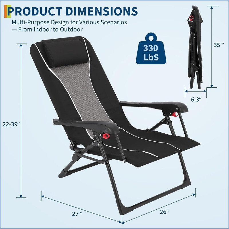 Metal Outdoor Lounge Chair