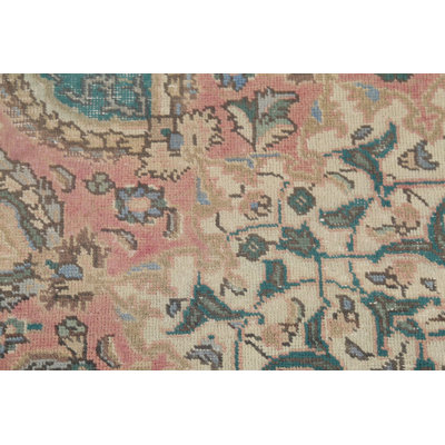 Tapis traditionnel rose rétro 10 x 13