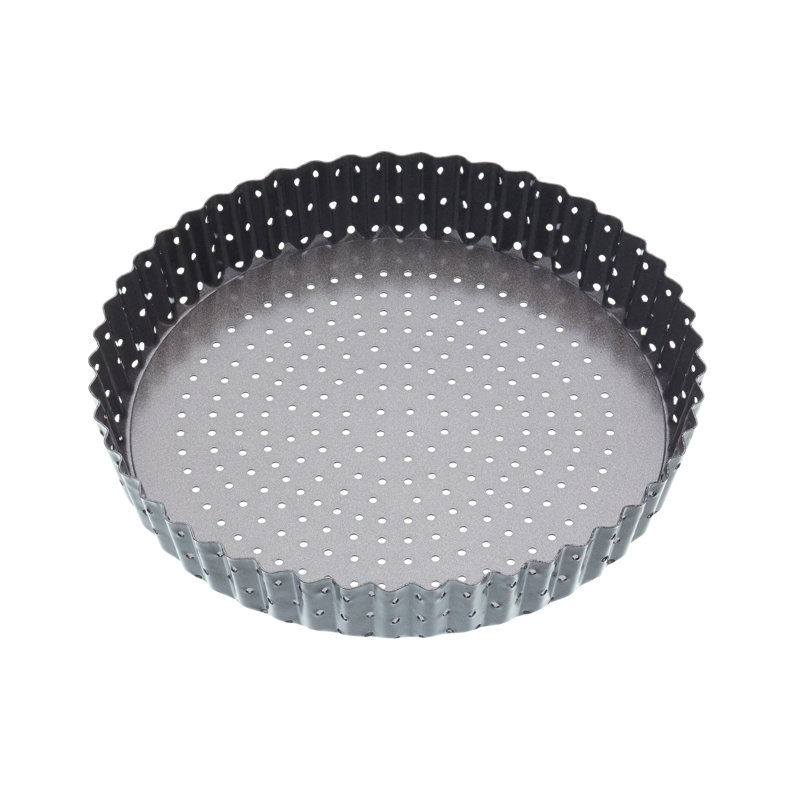 MasterClass 3pc Crusty Bake Non-Stick Bakeware Set with Flan/Quiche Tin, Pizza Crisper, Baguette Tray