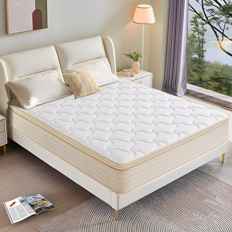 Matelas hybride en mousse à refroidissement moyen avec gel Meomory, Très grand lit, 10"