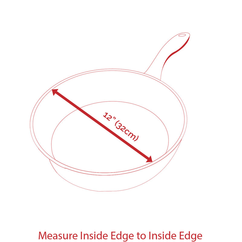 Aluminum Non-Stick Frying Pan, 12.5" W