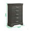 Commode moderne 5 tiroirs en bois-1640919782