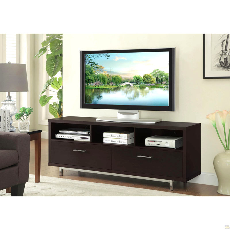60-Inch Drawer Storage TV Console, Brown