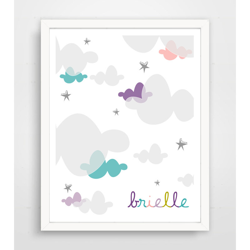 «Sweet Candy Clouds», impression sur papier encadrée, H 20 po x l 16 po