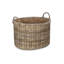 Lugowe Rattan Log Carrier Basket with Lining-586643142