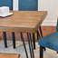 Ensemble de salle à manger 6 pièces, table à manger en épingle à cheveux avec 4 chaises et banc en bois, 3 options de couleurs-1756622265