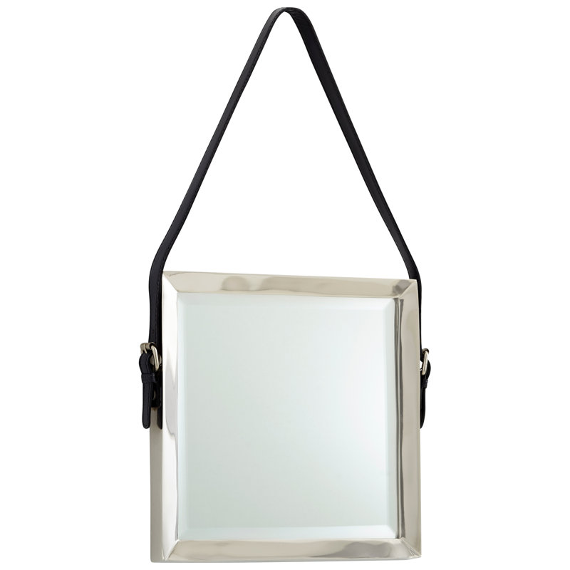 Venster Metal Mirror, Nickel, 12" x 12"