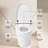 Heated Seat Toilet - Adjustable Temp, Dual Flush, Foot Infrared Sensor, Led Night , Compact Model Space