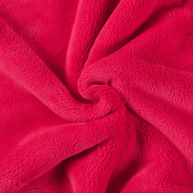 Couverture en flanelle de lait, Très grand californien, Rouge