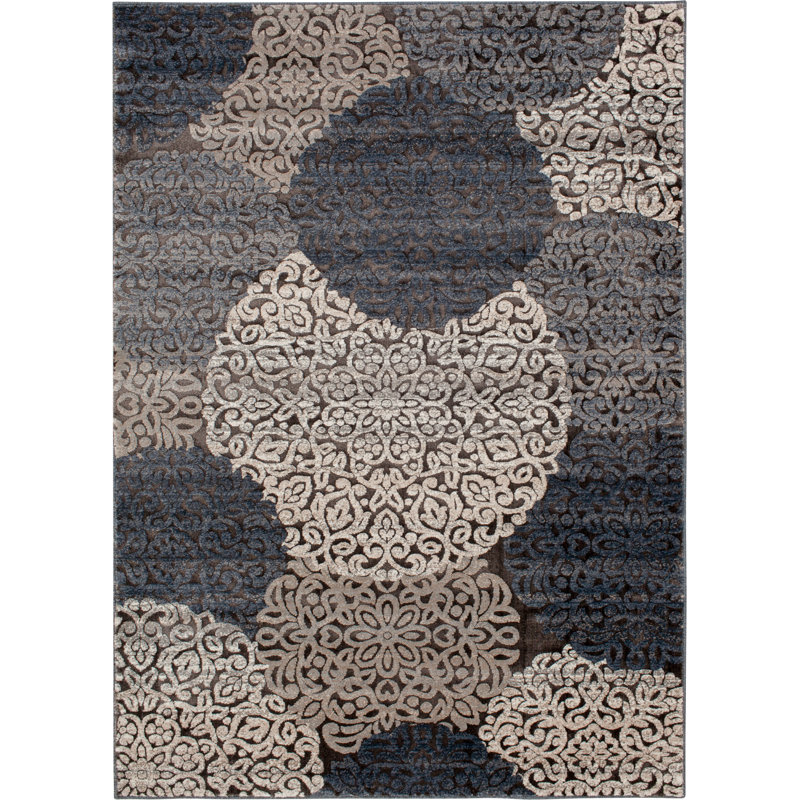 Floral Indoor Rug, Rectangle 5' x 7'6"