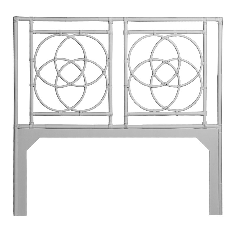 Emilia Open-Frame Headboard, Light Gray, Queen