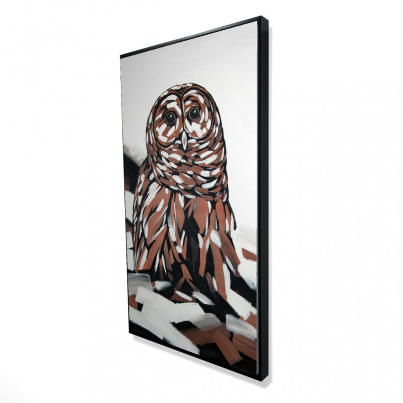 Tawny owl - 24"x48" Framed canvas