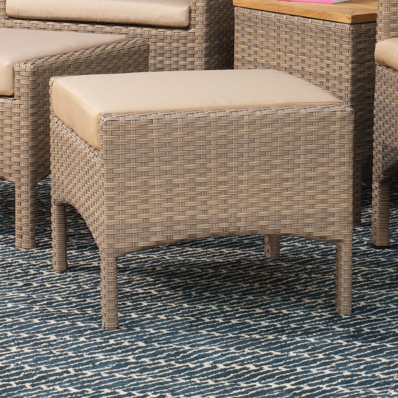 Repose-pieds extérieur avec coussins sunbrella Harpersfield