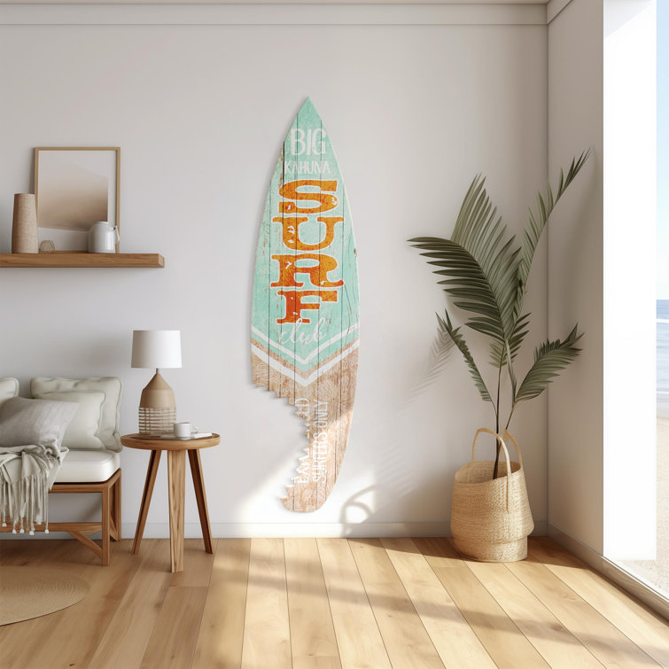 Walnut Shark Bite Surfboard – Coral Way Designs